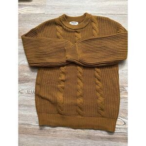 Boutique brand Double zero cable knit chunky sweater size‎ Small
